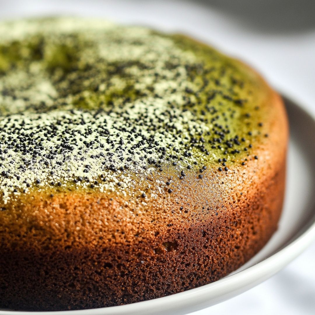 Cake Citron, Pavot et Matcha : Un gâteau moelleux et original