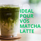 matcha pour matcha latte